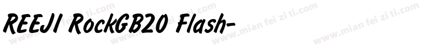 REEJI RockGB20 Flash字体转换